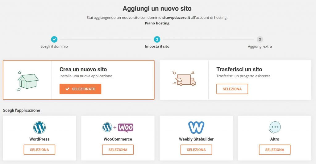 Crea un nuovo sito da zero con Siteground e installa WordPress e/o Woocommerce