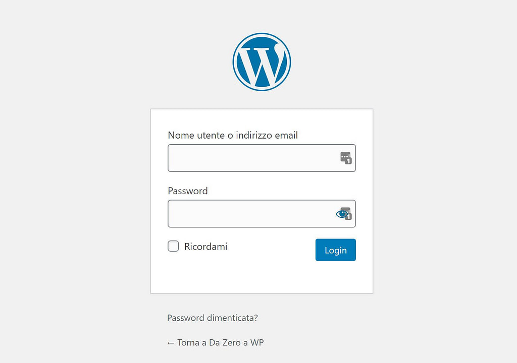Effettuare l'accesso ad un sito wordpress tramite wp-admin o wp-login.php
