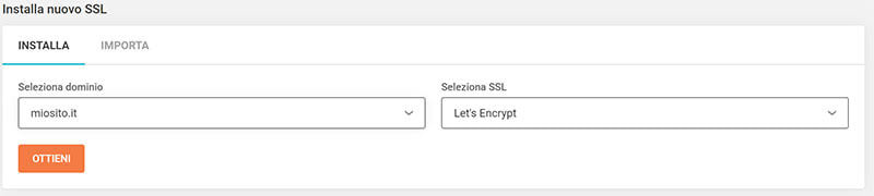 abilitare il certificato SSL con siteground