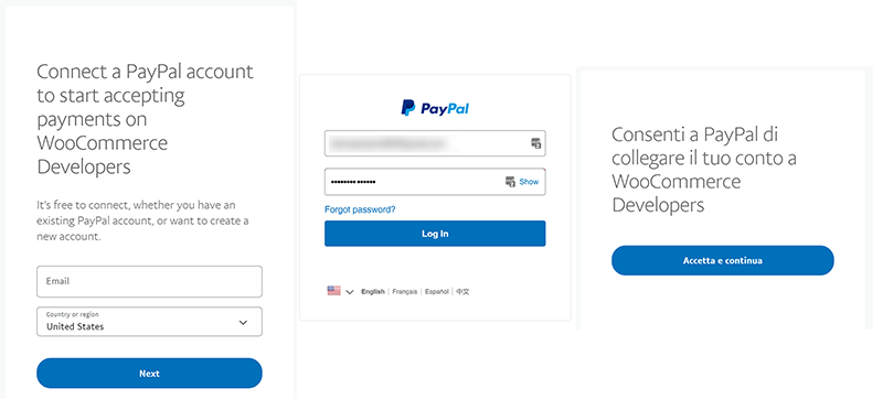 Aggiungi PayPal come metodo di pagamento - step 2
